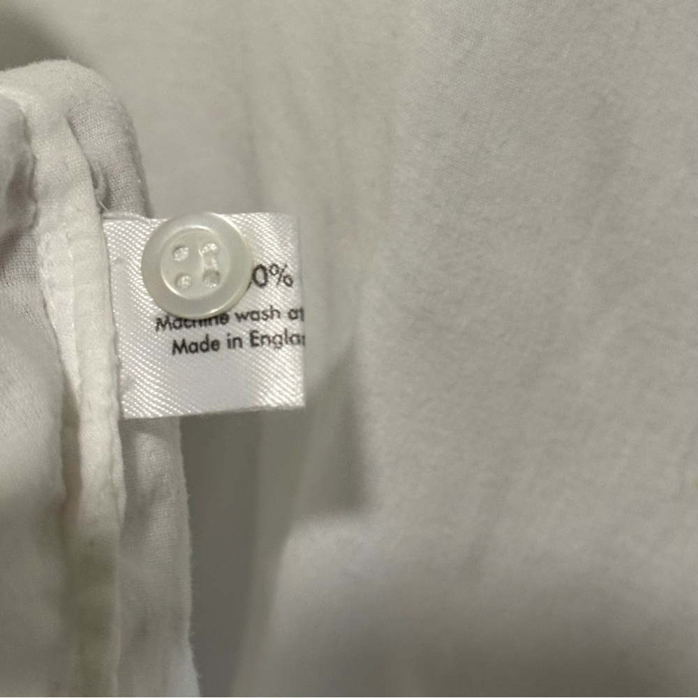 eskandar Nieman Marcus White Drop Shoulder 100% Cotton Lightweight Top - Picture 13 of 13